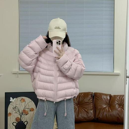 丁摩 立领韩版90白鸭绒羽绒服女短款轻薄保暖服5ZF-0024 商品图0