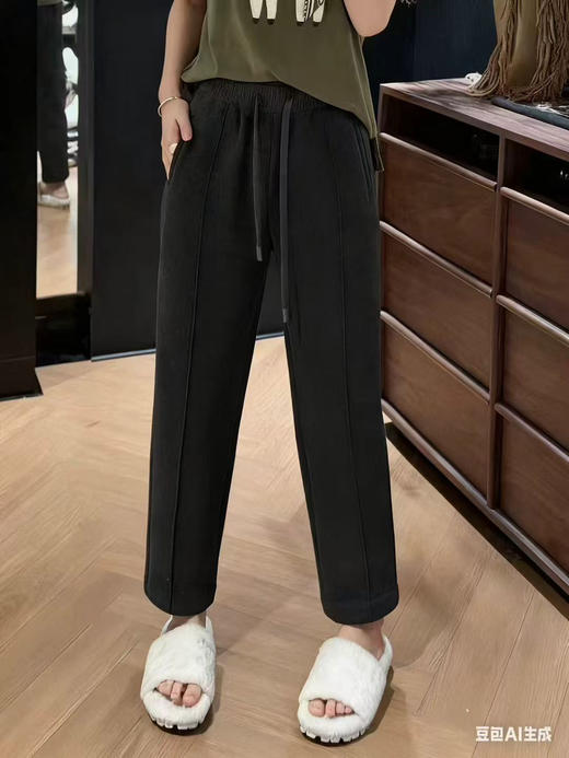 新款（山羊绒）混纺锥形小脚裤 商品图2