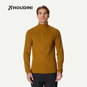 HOUDINI胡丁尼Pace Flow疾速男网眼透气立领抓绒衣外套 830047