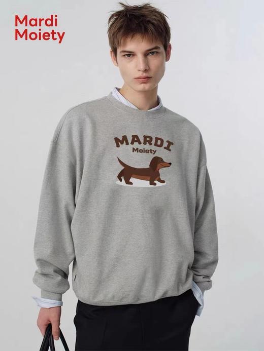 D123009数码腊肠小狗纯棉休闲圆领卫衣男女同款 商品图3