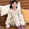 【亲肤安全材质❗️保暖舒适简约】韩系新款女童睡衣秋冬加厚儿童亲子装家居服女孩加绒碎花保暖套装。jb 商品缩略图0