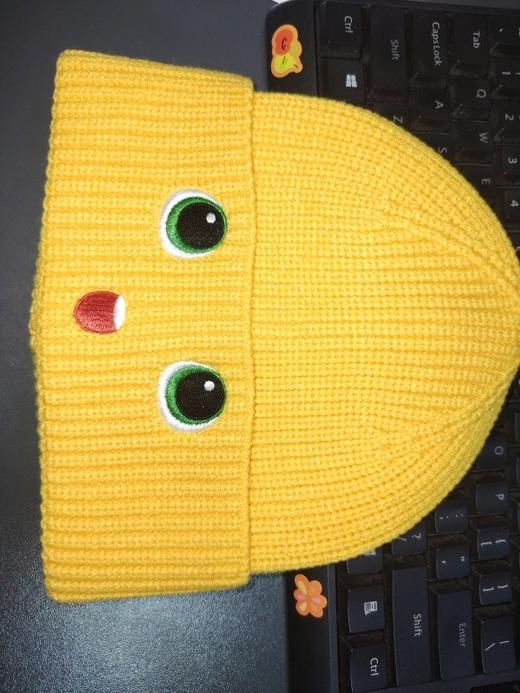 可爱奶龙针织帽保暖 商品图0