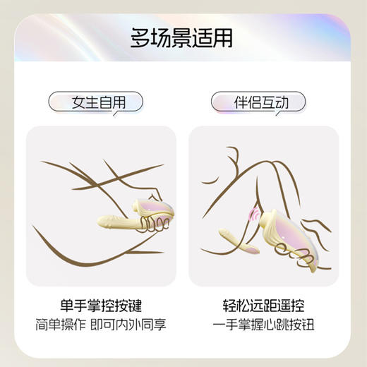 杰士邦分体转珠震动棒自慰器女性成人玩具情趣用品g点 商品图4
