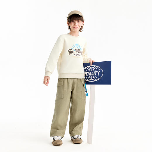 【实体店同款】男童圆领长袖卫衣春季新款安奈儿童装EB611610 商品图3