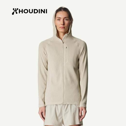 HOUDINI胡丁尼Pace Flow Houdi疾速女户外春秋网眼透气连帽衫外套 830012 商品图9