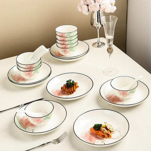 芙蓉赋餐具28件套 商品图6