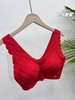 D123001开运新年红！2026开年新款新年红泡泡蕾丝无痕内衣内裤套装 商品缩略图3