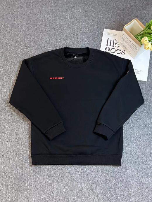 D123019精典刺绣logo圆领加绒套头卫衣男女同款 商品图4