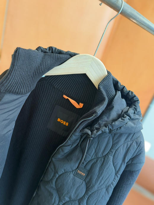 2512503     B 针织🧶拼接连帽外套 棉服 商品图4