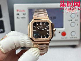 PP+百达翡丽 方形鹦鹉螺 新系列CUBITUS 5821男士腕表 烟熏咖啡面