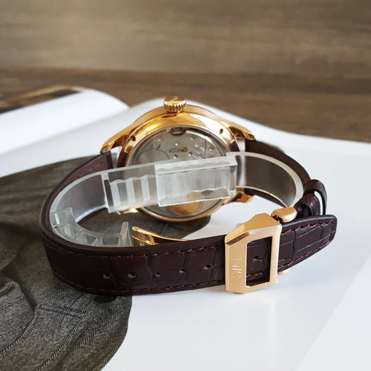 【95新】IWC 万国IW502103自动机械机芯日期、星期、月份、月相、年份显示；动力储备显示；万年历44MM（男款）葡萄牙系列18K玫瑰金 021225TJ39 商品图5