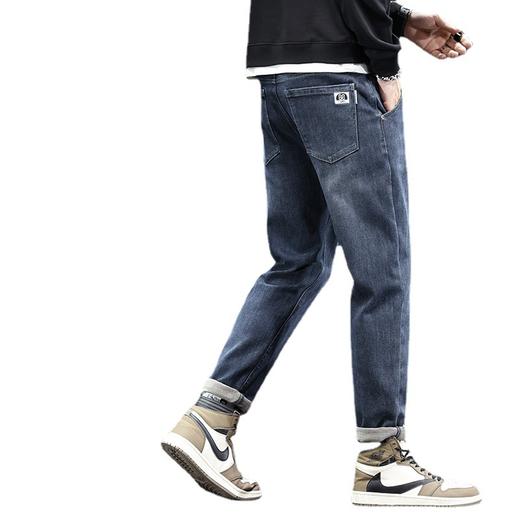 丁摩弹力牛仔裤男士冬季潮牌宽松舒适直筒耐磨休闲长裤子ALW7610 商品图4