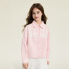 笛莎Deesha 童装女童外套2026春新款蕾丝花边拼接小翻领外套 商品缩略图0