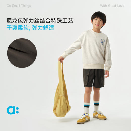 【春Vol.1】allblu幼岚【干爽四面弹中裤】儿童中裤男童女童26春季短裤耐磨ZY 商品图1