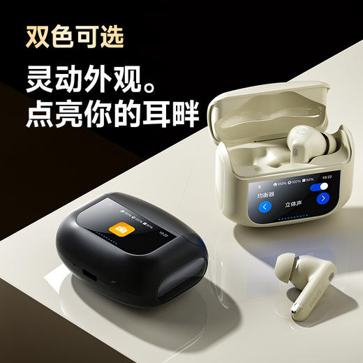 飞利浦屏幕显示主动降噪蓝牙耳机TAT3020 商品图1