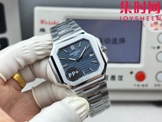 PP+百达翡丽 方形鹦鹉螺 新系列CUBITUS 5821 7128男士腕表 牛仔蓝 商品图1