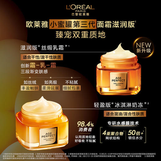 【小蜜罐面霜第3代正装】欧莱雅金致臻颜新花蜜胶原面霜 60ML 商品图4
