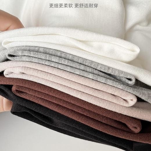 【超值两件装】卷卷紫莫代尔堆堆领打底衫 如丝绸般细腻柔滑温润亲肤 堆堆领设计自带松弛慵懒感 弹性巨佳适合各种身材 均码 商品图6