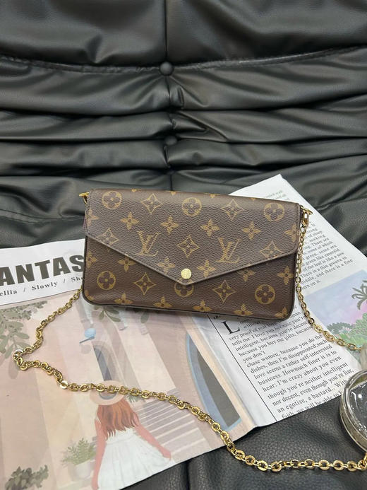 LV 老花 三合一 斜挎包 商品图0