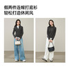 【云感绒-连帽衫】逸阳秋高级灰连帽衫抽褶收腰正肩显瘦打底卫衣5269 商品缩略图3