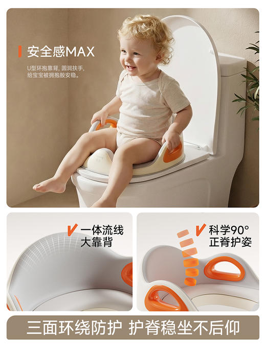 【春日趣玩FUN】曼龙mloong儿童新升级云感马桶坐便圈宝宝坐便器男女孩马桶圈婴儿马桶垫辅助上厕所 商品图6