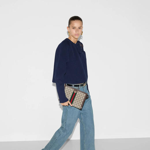 【一】GUCCI 古驰 男士Ophidia系列小号手拿包 混色 760243 96IWT 8745 商品图8