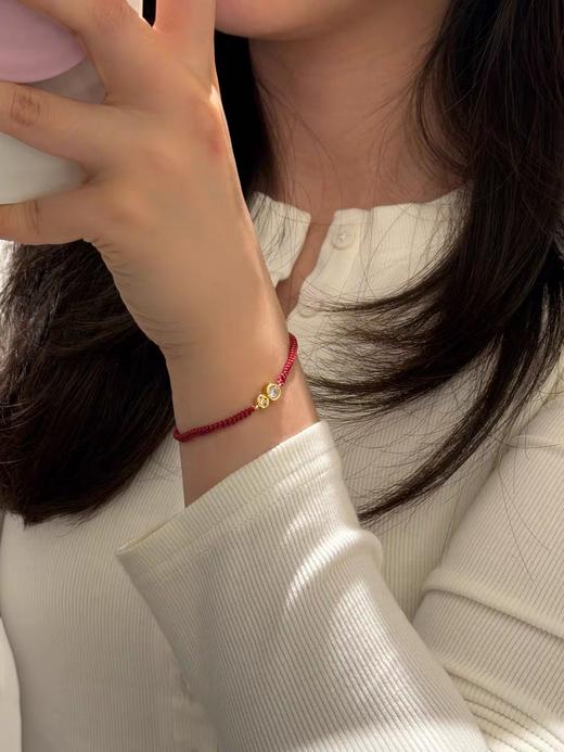 何方财源滚滚红绳手链，红绳系腕，福运随身 商品图2
