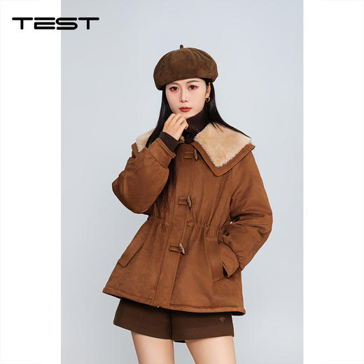 冬上新时尚气质保暖修身舒适长羽绒服2254213 商品图0