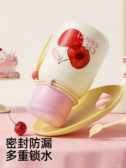 bablov云朵随行保温杯高颜值女生吸管水杯便携杯子生日礼物咖啡杯不锈钢 商品图3