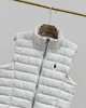 D123003女款轻便又保暖小马刺绣排骨羽绒马甲米白色马甲 商品缩略图11