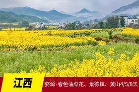 3月24日【江西】婺源·春色油菜花、景德镇、黄山4/5/8天 Y