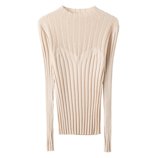 CC内搭上衣修身显瘦洋气百搭半高领打底衫2025新款女装冬装毛衣短款 商品图4