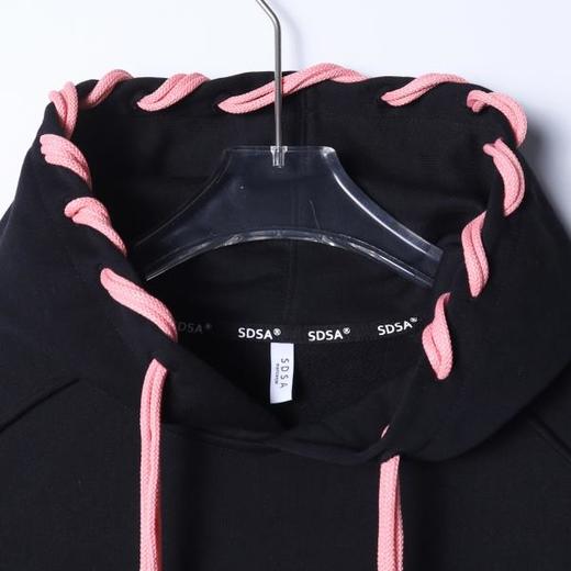 26WY01SDSA男士秋冬新款痞帅男装美式高街撞色抽绳连帽卫衣百搭舒适上衣 商品图2