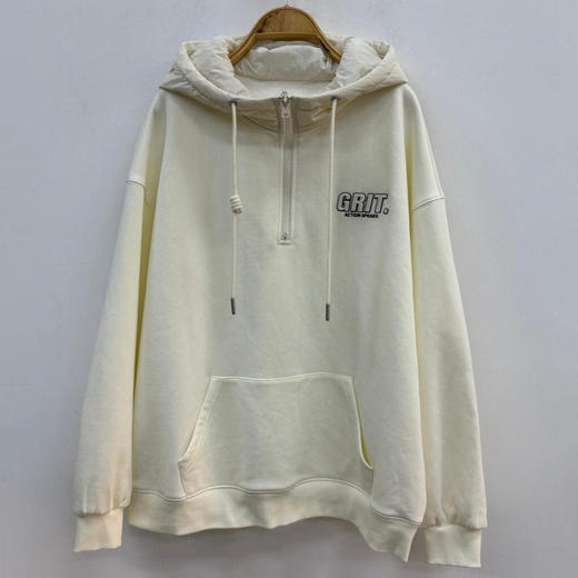 NC连帽拼接抽绳宽松卫衣51015（白）冬季254011570321 商品图1