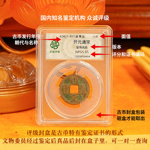 【古钱币】相框乾道嘉“钱到家”带证书单枚多枚古币老钱相框摆件铜钱 商品图1