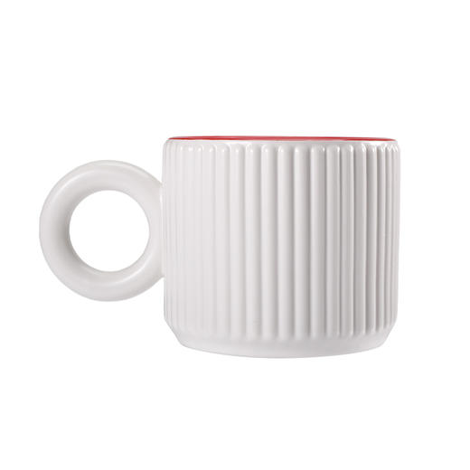 可口可乐联名款徽章马克杯奶霜白 商品图4