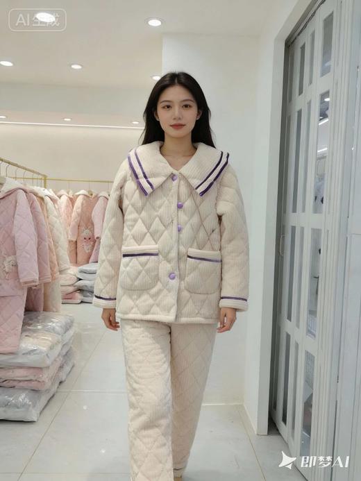 【YW】无忧购“清仓特价”三层夹棉99元包邮多款可选超厚家居服套装（截单后3-5天发货) 商品图3