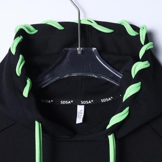 26WY01SDSA男士秋冬新款痞帅男装美式高街撞色抽绳连帽卫衣百搭舒适上衣 商品图2