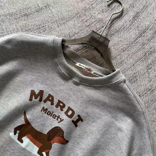 D123009数码腊肠小狗纯棉休闲圆领卫衣男女同款 商品图10