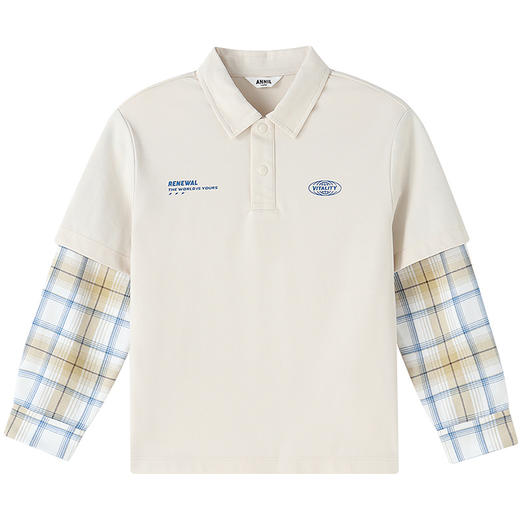 【实体店同款】男童翻领长袖针织衫春季新款安奈儿童装AB611019 商品图5