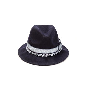 MZ010109L0009  妈妈制造  蜡染巴拿马礼帽100%纯羊面料【帽深11cm，帽檐7cm】