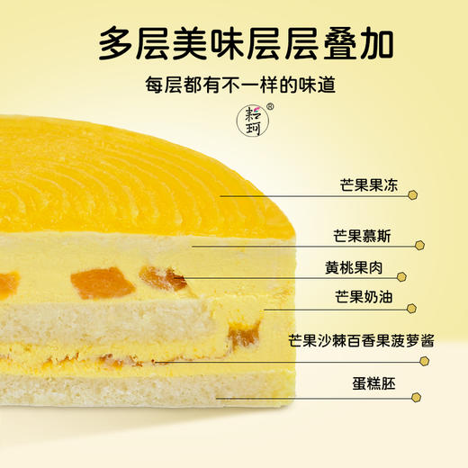 芒果沙棘蛋糕  580g（每周三，周日现做发货，广东省内次日到达） 商品图4
