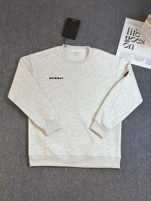 D123019精典刺绣logo圆领加绒套头卫衣男女同款 商品图3