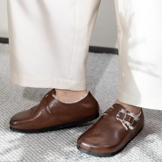 RIM RIM马皮羊毛勃肯鞋|水洗马皮鞋面+羊毛一体内里，厚实保暖，百搭耐造 商品图0