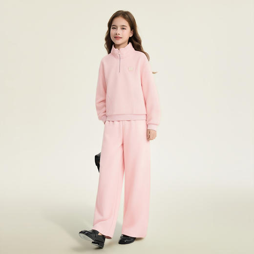 笛莎Deesha 童装女童套装2026春新款卫衣阔腿裤套装 商品图1