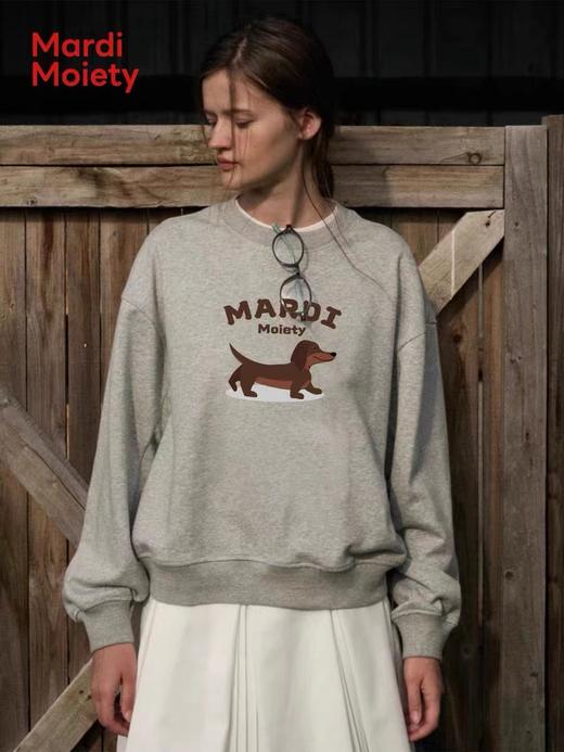 D123009数码腊肠小狗纯棉休闲圆领卫衣男女同款 商品图2