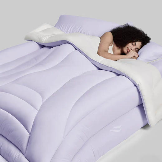 巨暖和！轻软蓬，赛鹅绒！恒源祥 新款云朵秋冬被 比鹅绒更柔软更温暖 绗缝花色（单被子） 商品图2