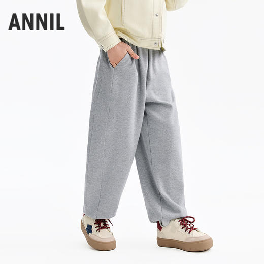 男童全腰针织单裤春季新款安奈儿童装EB616567 商品图1