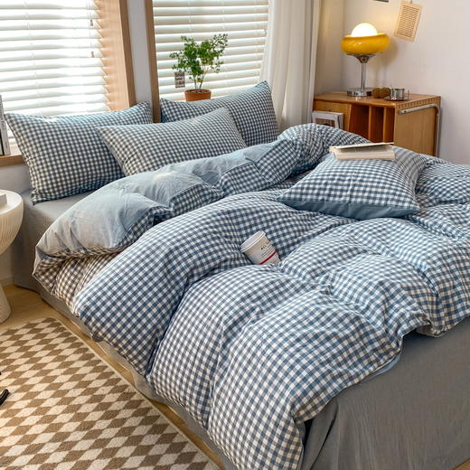 【清仓99元起】全棉色织水洗棉四件套 春夏纯棉套件【不支持退换货】 商品图6