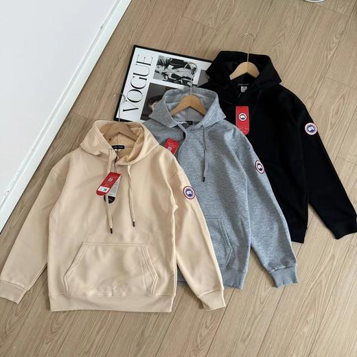 D123015新款针织舒适保暖奥立绒连帽卫衣男女同款 商品图0